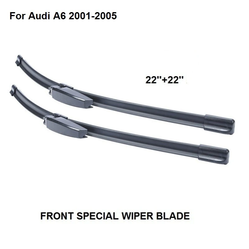

Car Front Windshield Wiper Blade For For Audi A6 2001-2005 22''+22'' New