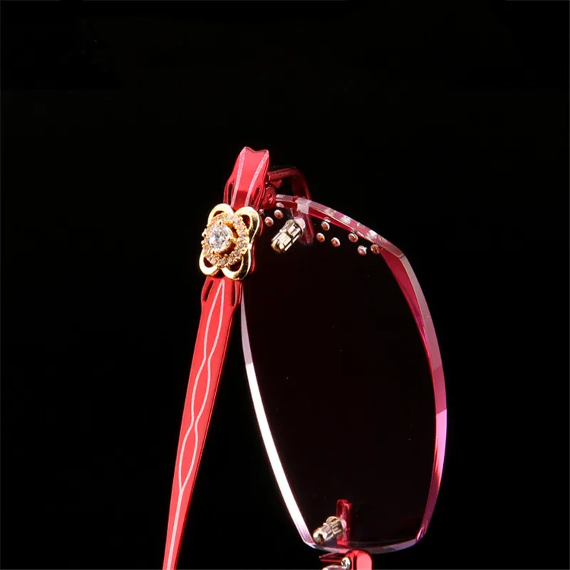 Оправа для женских очков из чистого титана с красивой отделкой очки без оправы