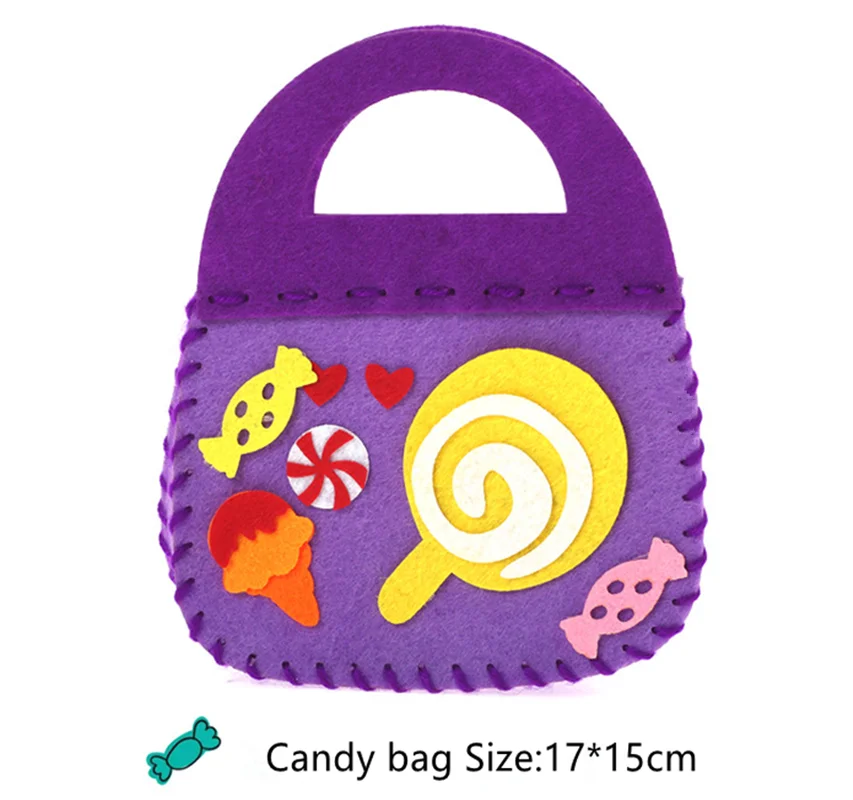 Мультяшная Нетканая сумка сделай сам Детская обучающая игрушка миниатюрная из