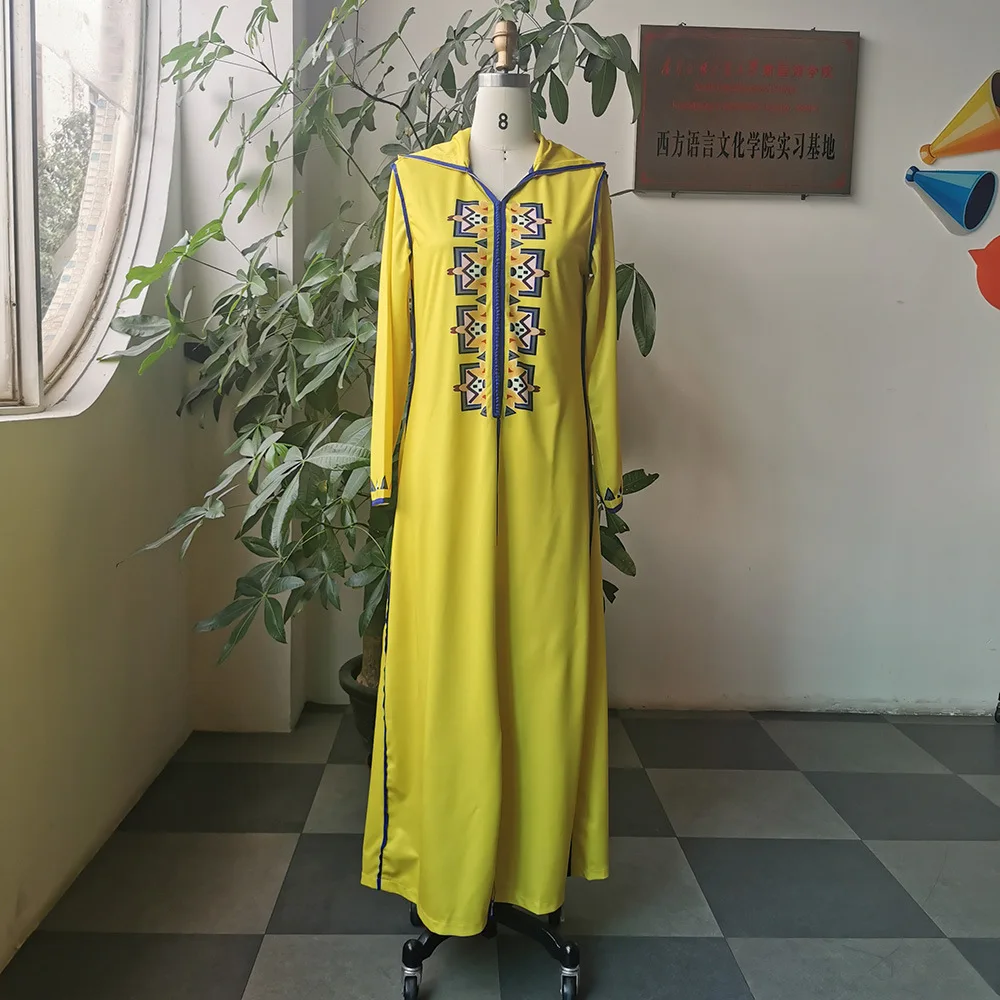 Abaya Дубай Турция мусульманское платье с капюшоном Hijab мусульманская одежда
