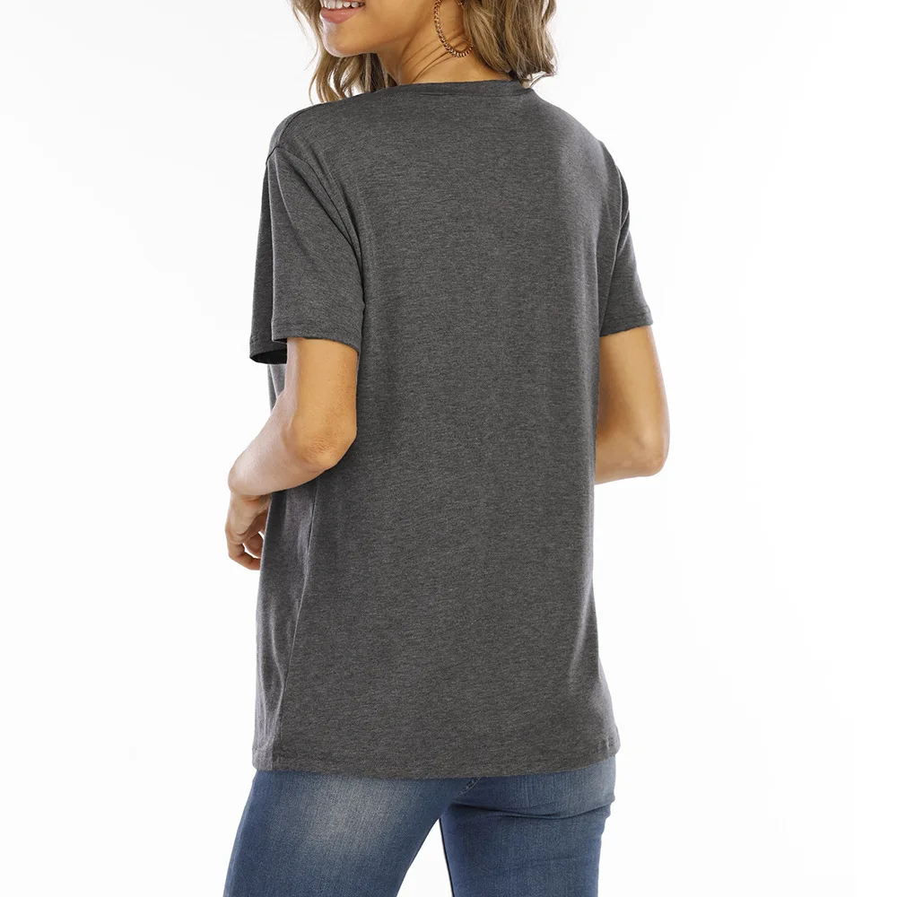 

2021 spring and summer Valentine's day new women's top XOXO love printing round neck short sleeve T-shirt