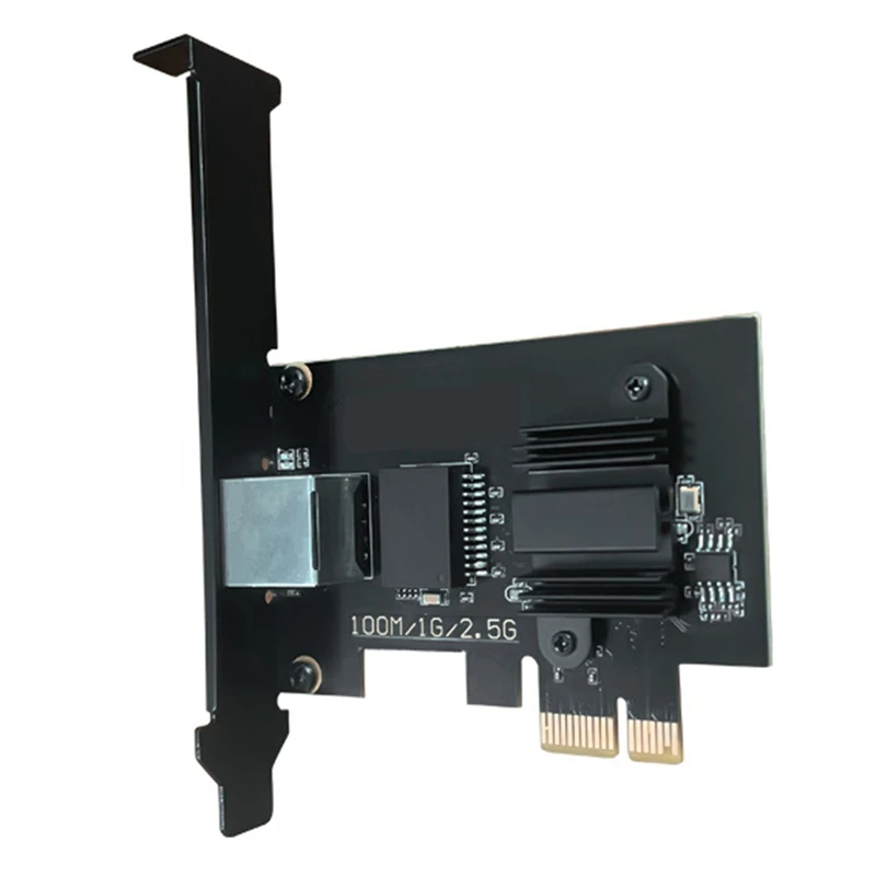 

PCIE Network Card 2.5Gbps Gigabit Network Card 1225 Chip PCIE-1X 4X 8X 16X Network Adapter for Win10 32-Bit/64-Bit Linux