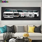 Алмазная живопись 5d с изображением спортивного автомобиля, полноразмернаяКруглая Мозаика из страз, вышивка, Настенная картина для украшения гостиной