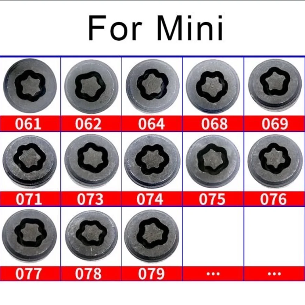 #061 - #079 противоугонное колесо болт Блокировка гайки Ключ адаптер втулка для BMW