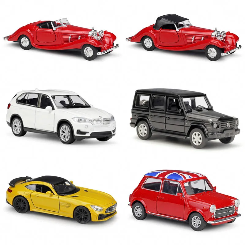 Модель автомобиля WELLY 1:36 Mercedes Benz 500K AMG BMW X5 из сплава коллекционная Игрушечная