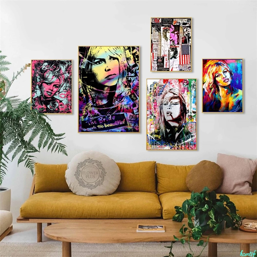 Diamond Painting Full Drilling Brigitte Bardot Street Pop Art embroidery Cross stitch mosaic New year decor | Дом и сад