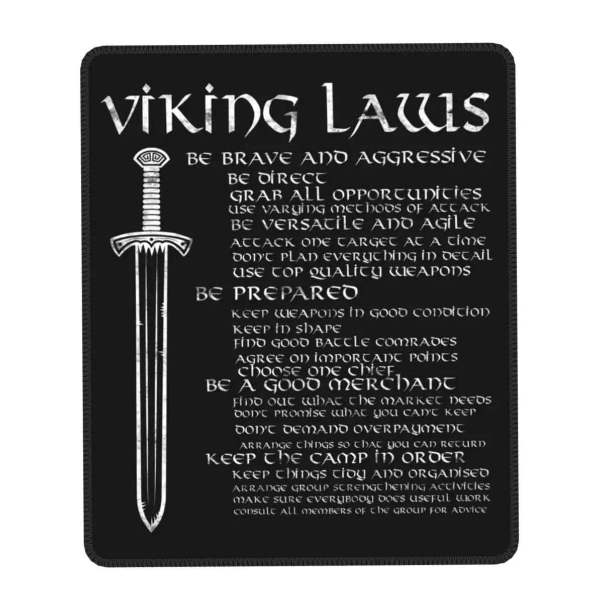 

Антискользящий коврик для мыши Valhalla Odin с резиновой основой для офиса