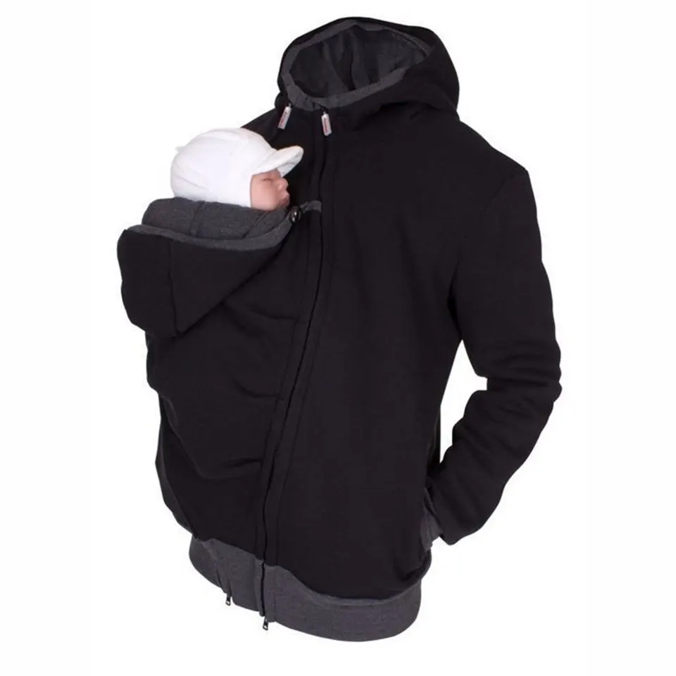 

Autumn Fashion Baby Carrier Jacket Kangaroo Warm Maternity Hoodies Women Outerwear Coat For Pregnant 2 Womens Maternity Clothes