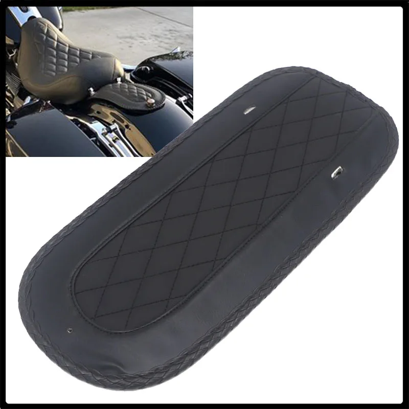 Leather Flame Rear Fender Bib Solo Seat