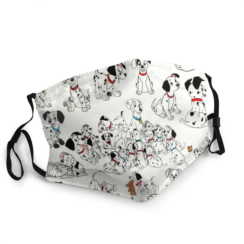 Далматинец лицевая маска унисекс одноразовые сливового пудинга перевозки собак