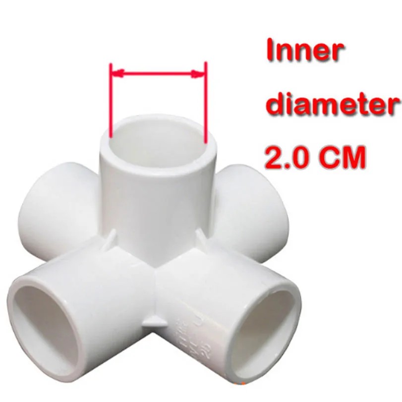 Соединение трубы из ПВХ различных форм с внутренним диаметром 2 см DIY рамы