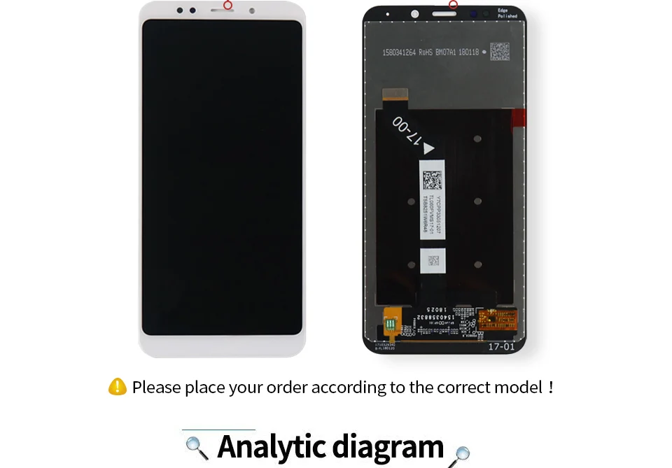 ЖК-дисплей для Redmi 5 Plus, сенсорный ЖК-дисплей с рамкой, ips,, MEG7, MEI7, для Xiaomi Redmi 5 Plus, рамка для экрана