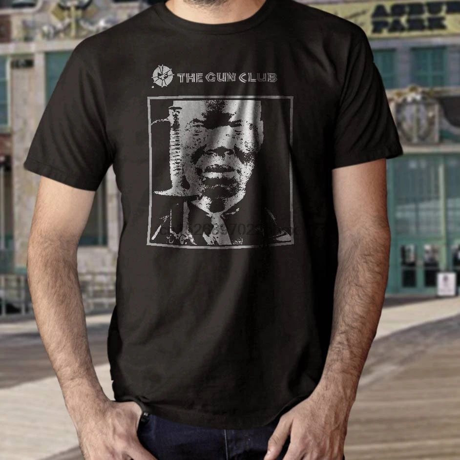 Пистолет Клуб футболка трафаретная печать футболки с коротким рукавом из хлопка