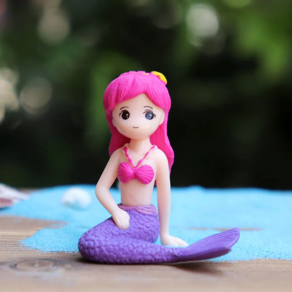1 предмет Новинка миниатюрные Русалка Статуэтки украшение для микро