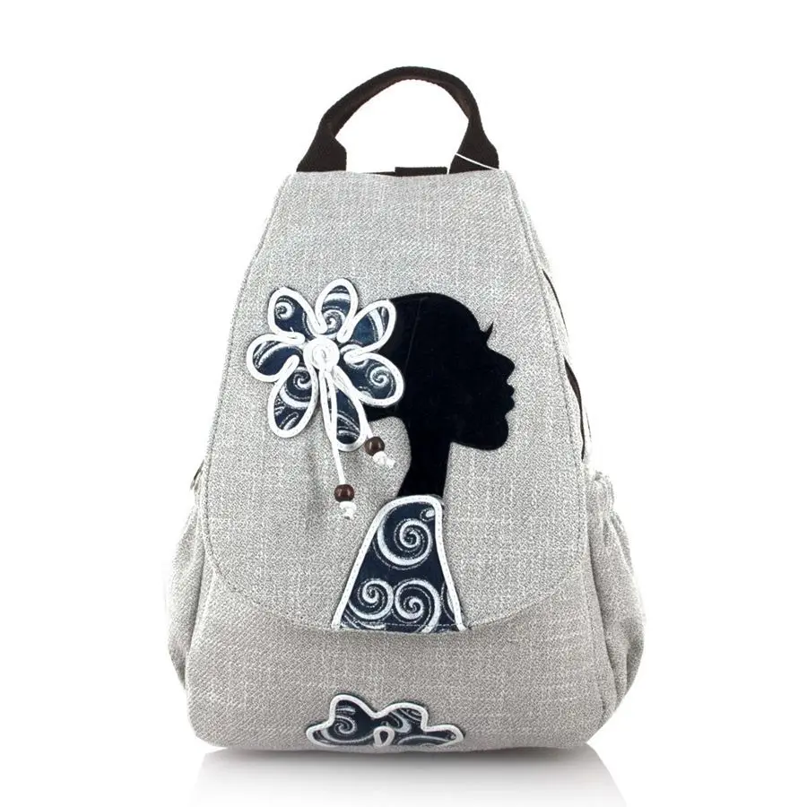 

Cotton Linen Cartoon Character Women Small Bags Kids Handmade Backpacks Satchel Book Pouches Bolsas Feminina Bolsos for Girls