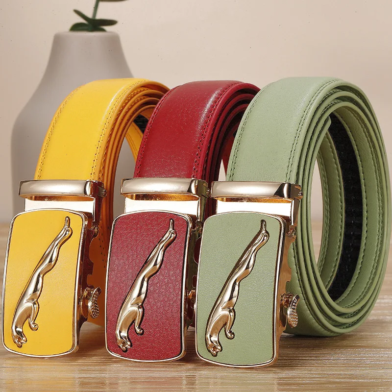 new hot selling men belt fashion alloy automatic buckle belt business affairs casual decoration belt mens belts luxury brand free global shipping