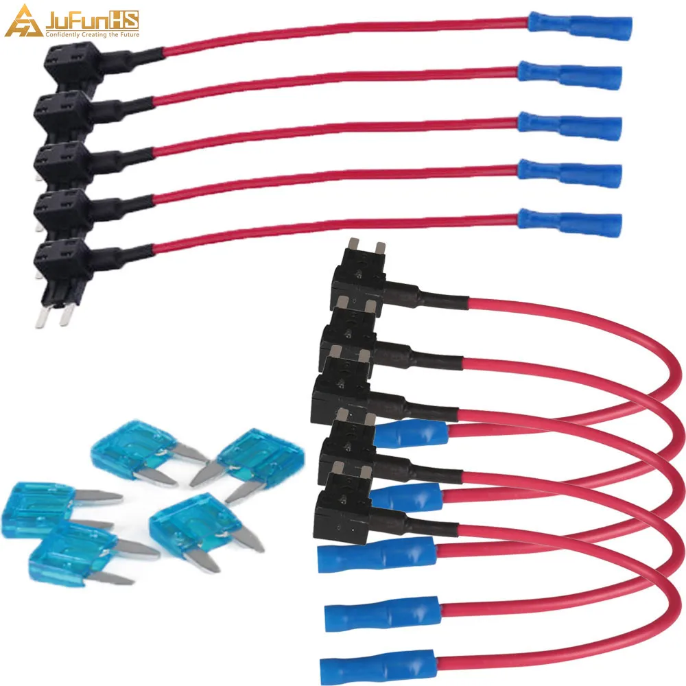 10 шт. автомобильный мини предохранитель 15А с дополнительной схемой держатель