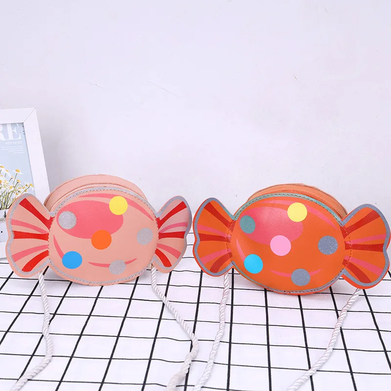 Cartoon Candy Children Small Crossbody Bags Fashion Simple Baby Girls Accessories Shoulder Bag Boys Kids Coin Purse Handbags