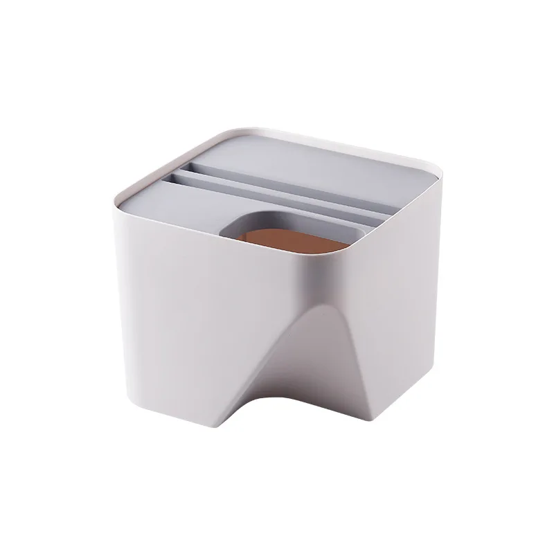 Kitchen Trash Can Stacked Sorting Trash Bin Recycling Bin Household Dry And Wet Separation Waste Bin Rubbish Bin for Bathroom - Цвет: B 10L