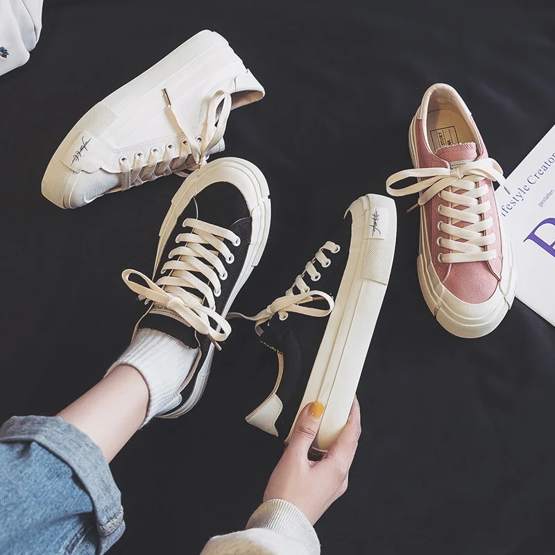 

Canvas Fashion Shoes Woman 2021 Spring Summer New Color Women Casual Shoes Flats Canvas Women Platform Casual Shoes Sneakers
