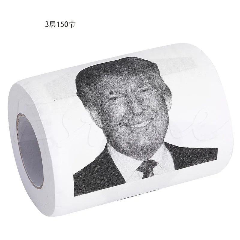 

Дональд Трамп Humour рулон туалетной бумаги Новинка Забавный кляп подарок свалка Мода 896D