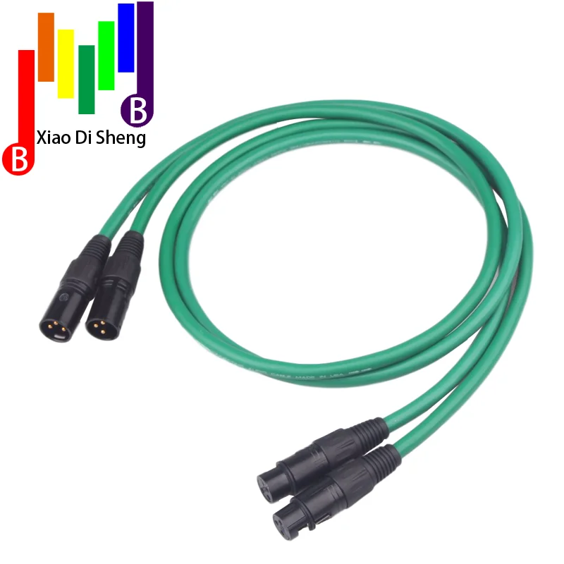 2328 Hifi посеребренный 2XLR кабель высокого качества 6N OFC HIFI XLR аудио штекер гнездо