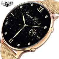lige 2021 new women smart watch women fashion watches heart rate sleep monitoring for android ios waterproof ladies smartwatch