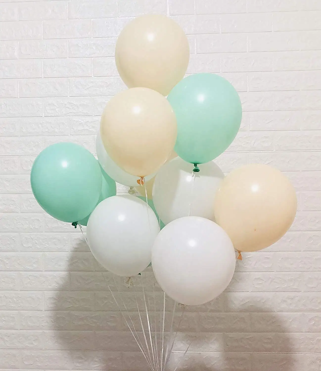 White Mint Skin 20 шт./лот мяты зеленые шары или белый латексный шар 10 дюймов Тиффани синие вечерние принадлежности свадебное событие Вечеринка День Рождения Декор - Цвет: White Mint Skin