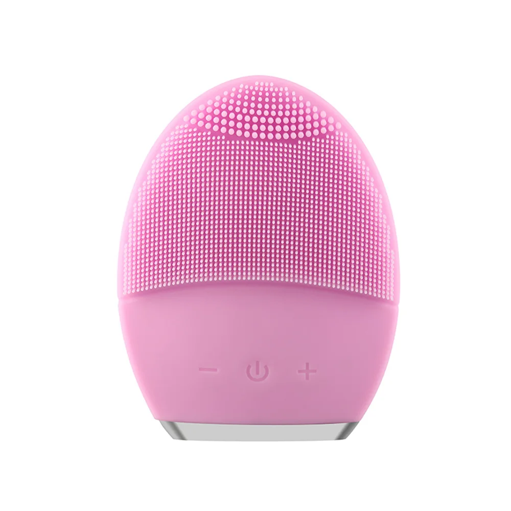 JMY J39 Pink Электрический очищающий прибор для лица, вибрация, очищающая поры, силиконовая Очищающая щетка, массажер для лица, Вибрационный уход за кожей, спа-массаж - Цвет: JMY J39 Pink