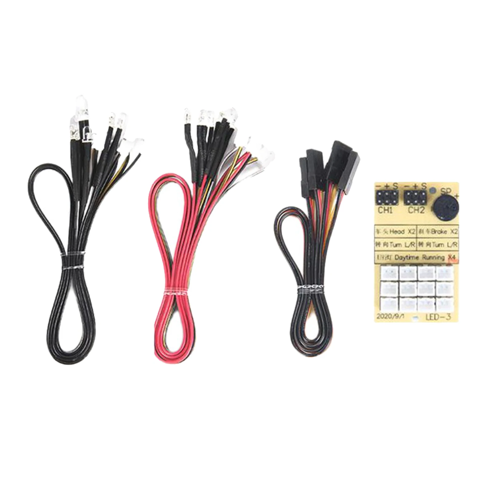 

12 светильник RC Car Truck 1/10 1 светодиодный 8 LED светильник ing Kit стоп-сигнал, передняя фара, поворосветильник свет s