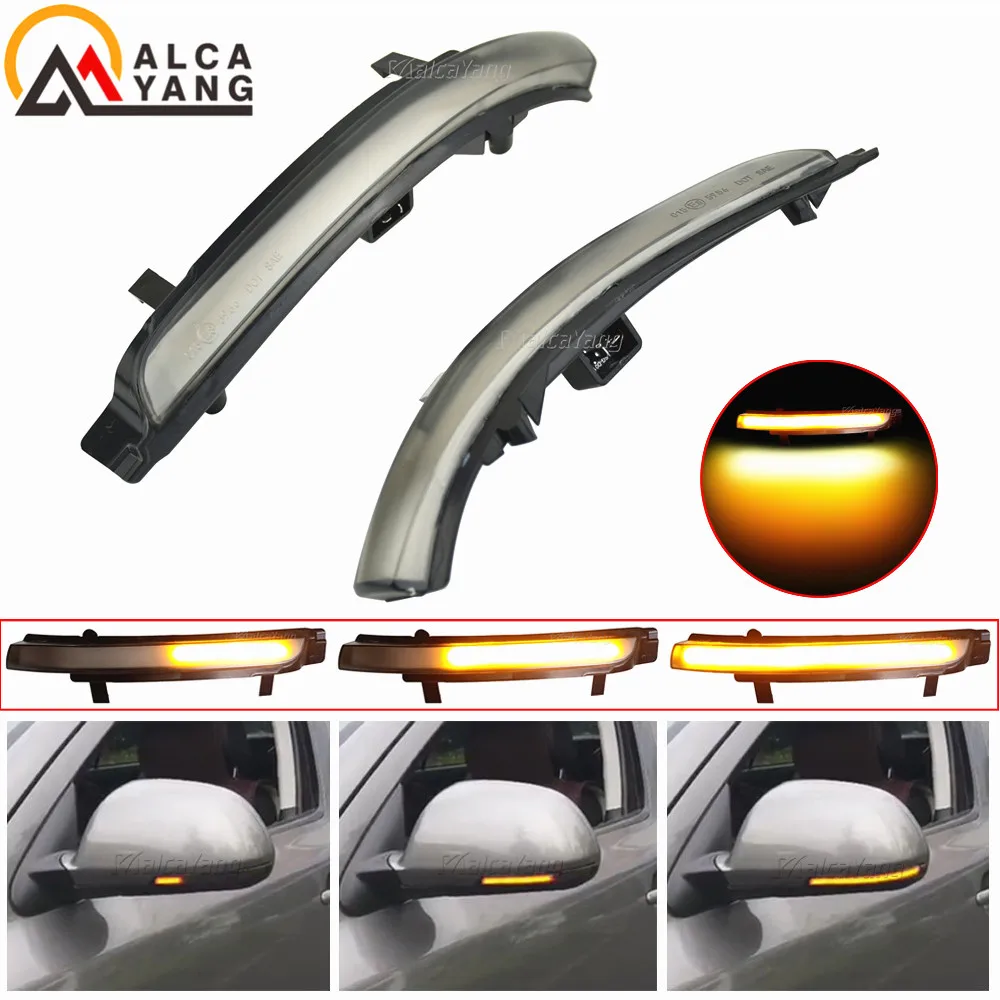 

Автомобильная боковая подсветка для зеркала без ошибок светильник лампа для Skoda Octavia MK2 A5 SuperB B6 3T 2009-2012, светодиодный динамический сигнал поворота