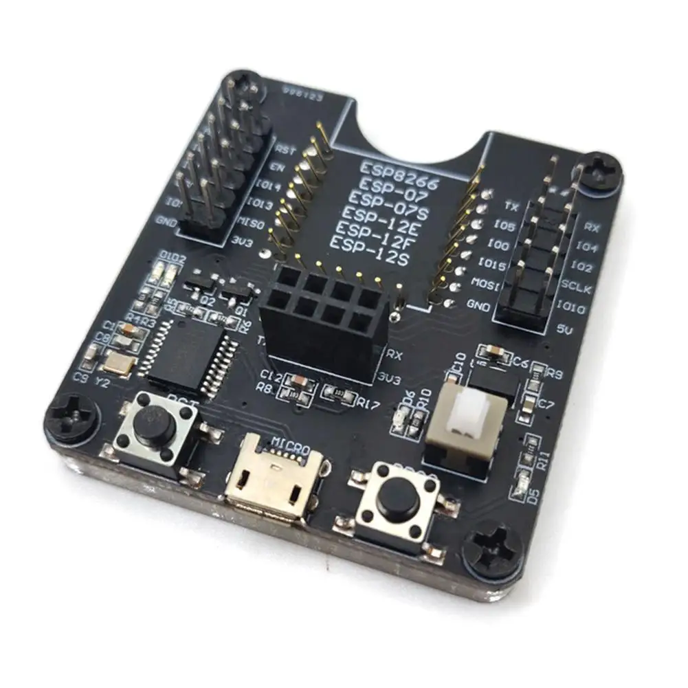 ESP8266 Тесты рамки горелки макетная плата WI-FI модуль ESP-01S ESP-07S ESP12S для ESP-12F нажатием