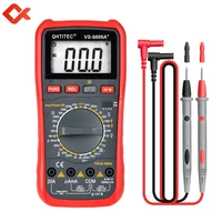 qhtitec vs9806a digital multimeter lcd display auto ranging acdc voltage portable accurate display multimetro with wires tester