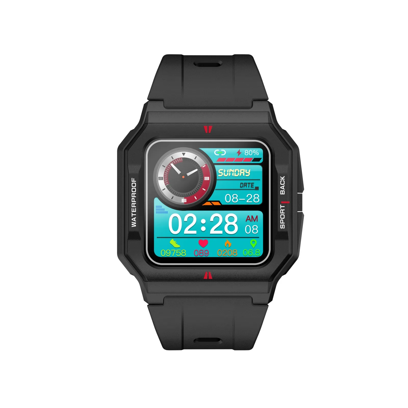 

HIPERDEAL(HIPERDEAL) Smart Watch P10 Smart Watch Men Full-Touch Heart-Rate Monitor IP67 Waterproof Blood Oxygen Fitness Tracke