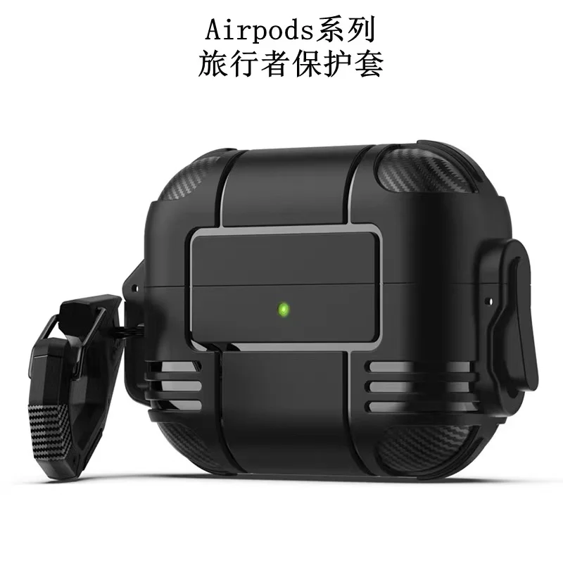 Funda anticaída para Airpods 3, cubierta de interruptor para Airpods 1/2 Pro Robot, TPU, auriculares inalámbricos Bluetooth con llavero, novedad de 2021