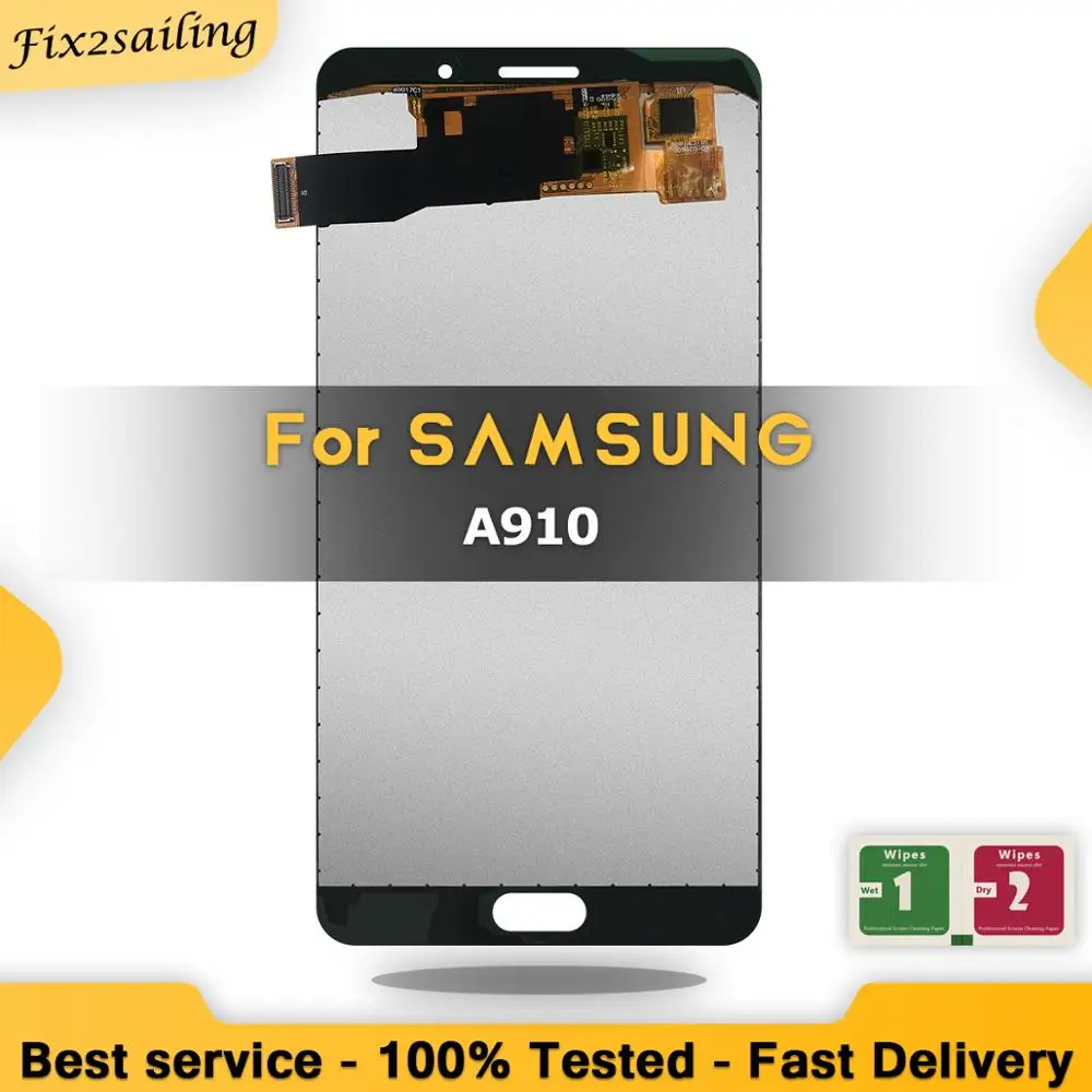 Сменный сенсорный ЖК экран для SAMSUNG GALAXY A9 Pro 6 0 дюйма A910 A9100 A910F/DS|Экраны мобильных