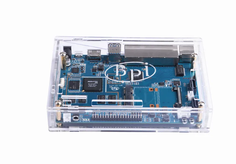 Прозрачный акриловый чехол Banana PI R2|Демонстрационные стенды| |