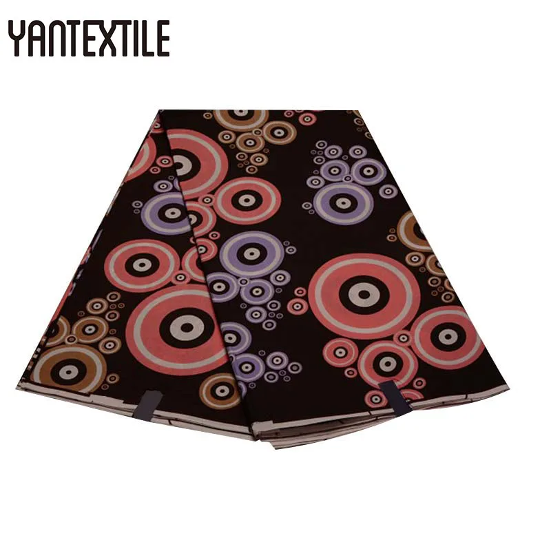 19030007 YANTEXTILE новая Анкара ткань Африканский Голландский Воск Принт Tissu Africain 3 ярдов настоящий воск Африканский батик ткань для свадебного платья - Цвет: 19030007