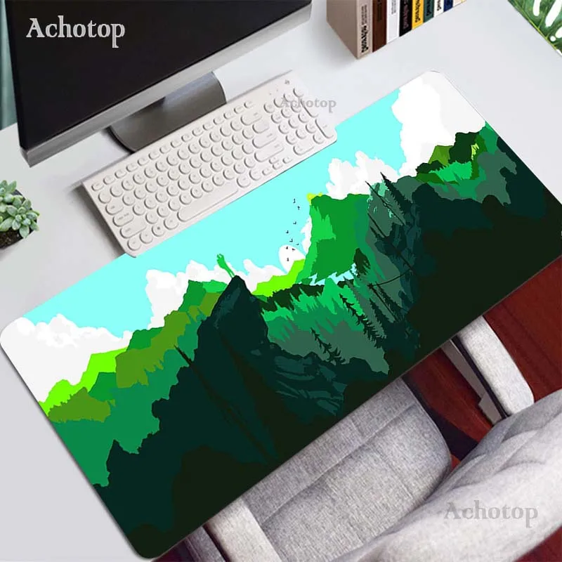deep forest firewatch laptop mousepad pc gaming mouse pad large mouse pad gamer computer keyboard deak mat for cs go lol free global shipping
