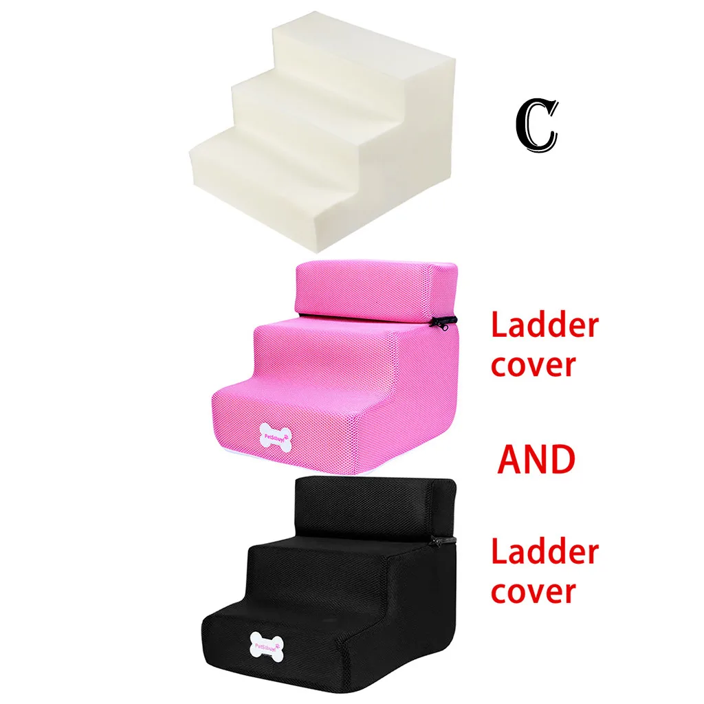 3 шага собака Лестницы съемный щенка собаки кровать анти-скольжения моющиеся с