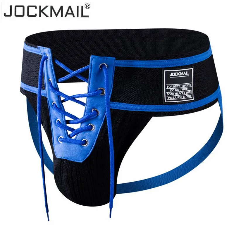 Стринги Jockmail мужские на завязках пикантное нижнее белье камуфляжный зеленый