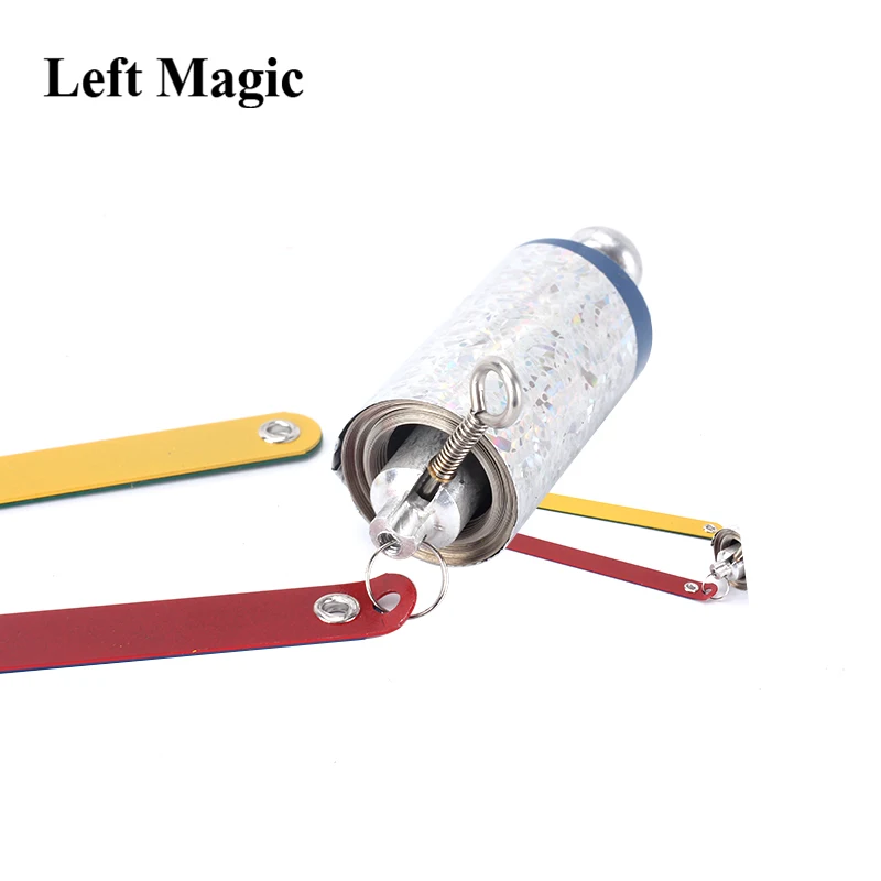 Прижимание круга к трости (серебристый/многоцветный нержавеющая сталь) фокусы