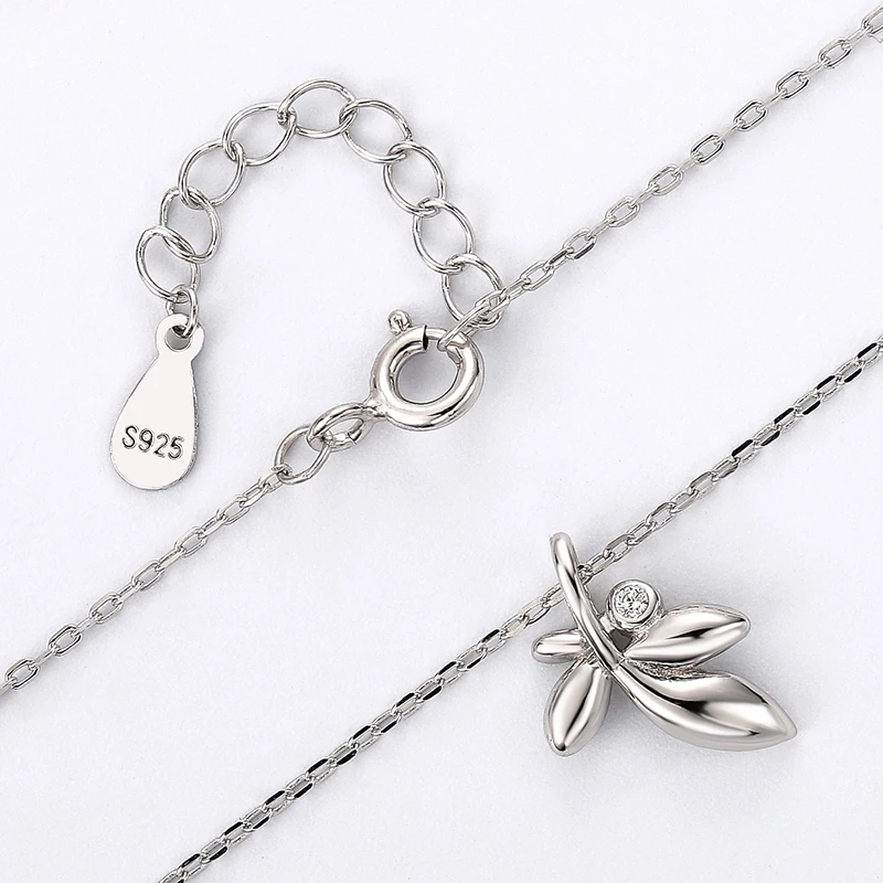 

Original simple choker sterling silver maple leaf pendant necklace female jewelry female first choice gift4