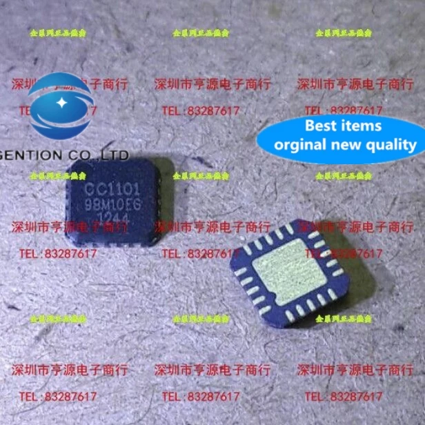 

10pcs 100% orginal new real photo CC1101 CC1101RTKR CC1101RGPR RF radio frequency transceiver wireless radio frequency QFN20