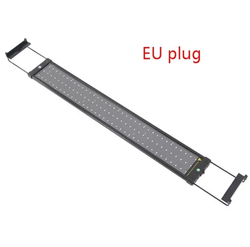 EU Plug 72-94 см аквариумный светодиодный светильник ing светильник для аквариума с выдвижными кронштейнами 90 Белый и 18 синий светодиодный s подходит для аквариума - Цвет: EU Plug