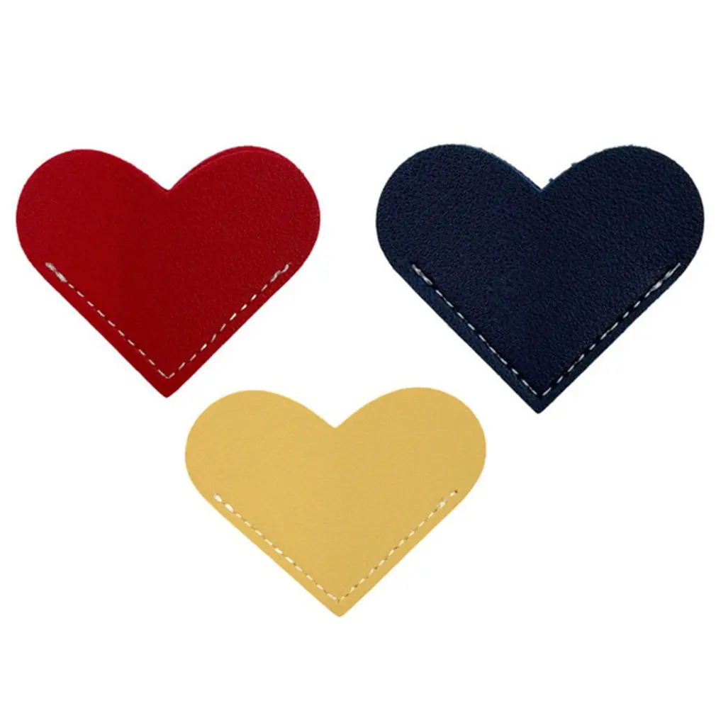 

Bookmark New Love Leather Bookmark Leather Heart Bookmark Mini Corner Book Corner Protective Case Sturdy