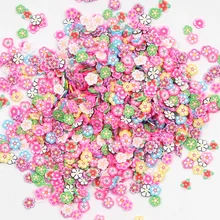 1000pcs Polymer Clay Flower Crafts Flatback Scrapbooking For Embellishments Nail Stickers Art Decoration Diy Accessories 5mm