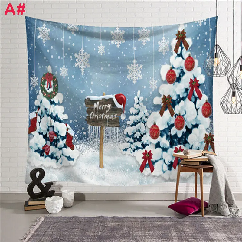 Рождественские художественные настенные гобелены новые рождественские