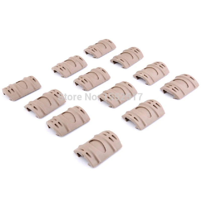 12 шт. Тактический Вивер Пикатинни резиновый Handguard Quad Rail Чехлы 2 цвета