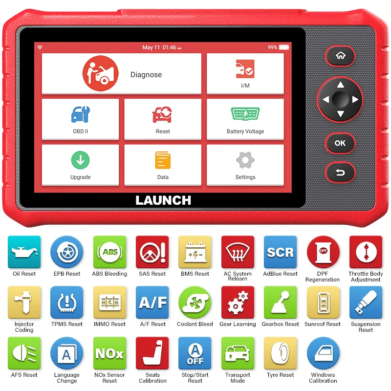LAUNCH X431 CRP909X Obd Автомобильный диагностический инструмент Launch Obd2 сканер все системы